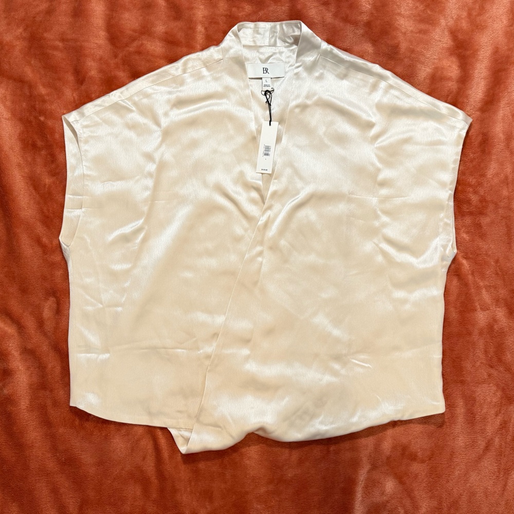 Banana Republic Cream Satin Blouse